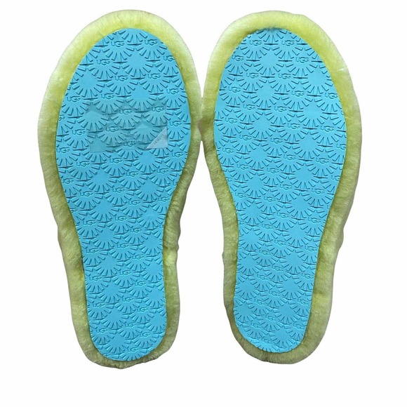 UGG Fluff Yeah Slide Pollen Gradient Yellow Slippers Sz 5 NEW - Picture 6 of 10